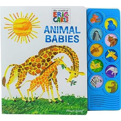 World of Eric Carle, Animal Babies 10-Button Sound Book - PI Kids (Play-A-Sound Books)