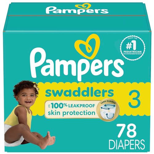 Pampers Baby Diapers - Swaddlers - Size 3, 78 Count, Ultra Absorbent Disposable Infant Diaper