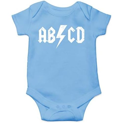 ABCD Alphabet Rock And Roll - Funny Baby Essentials Bodysuit - Baby Boy Clothes Newborn Outfits