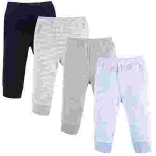Luvable Friends Baby and Toddler Boy Cotton Pants 4pk, Powder Blue Stripe, 6-9 Months