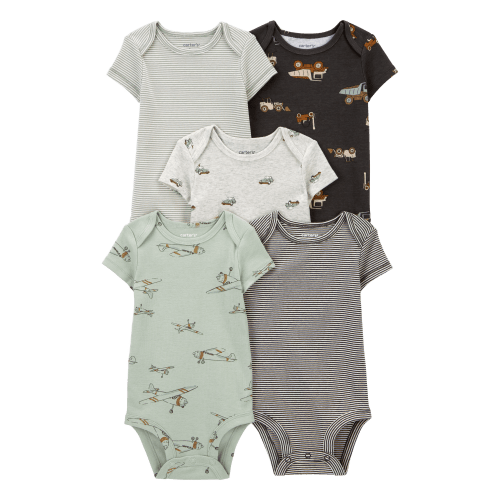 Baby 5-Pack Short-Sleeve Bodysuits - Carter's | Carter's 6m