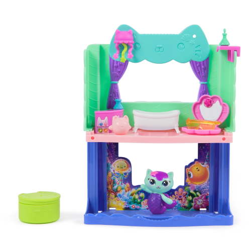 Gabby's Dollhouse: The Movie, MerCat's Spa-wesome Bathroom, with Figure, Accessories & Surprise Toy
