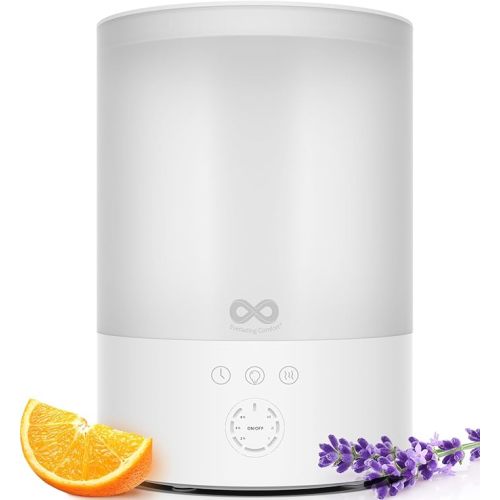 Everlasting Comfort 2.5L Top Fill Humidifiers for Bedroom, Quiet Ultrasonic Cool Mist Humidifier, Easy to Fill & Clean, Auto Shut-Off, 20 Hour Run Time, Aromatherapy