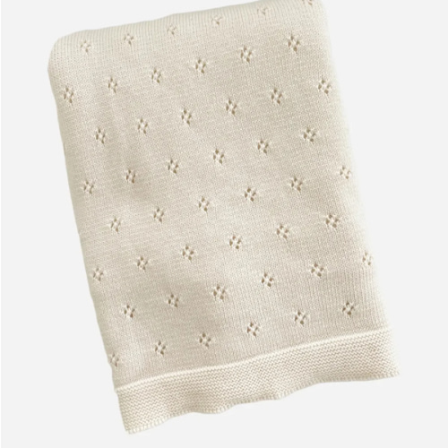 Cotton Heirloom Pique Blanket