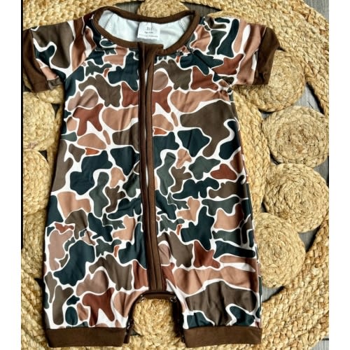 Retro Camo Shortie Romper – Little Southern Brand