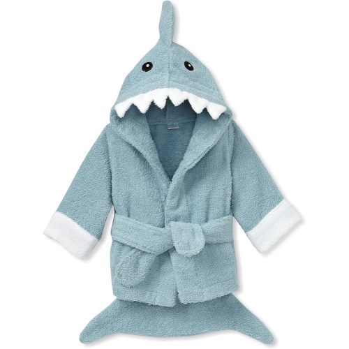 Baby Aspen Baby Shark Hooded Towel/Newborn Spa Bath Robe, Baby Beach Towel | Baby Bath Towel