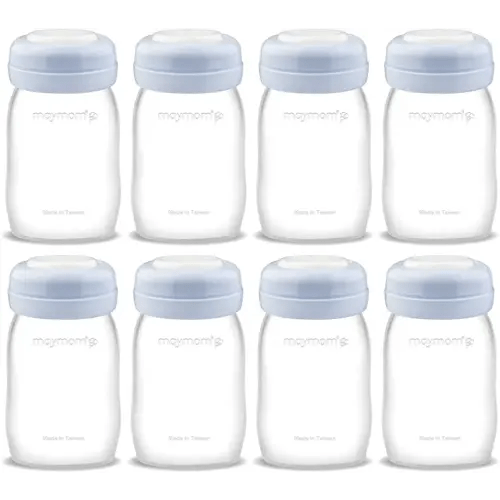 Maymom Wide Neck Breastmilk Collection n Storage Bottle 5.4 oz; Re-markable SureSeal Disc. Fits Spectra S2 Spectra S1 Spectra 9 Plus.