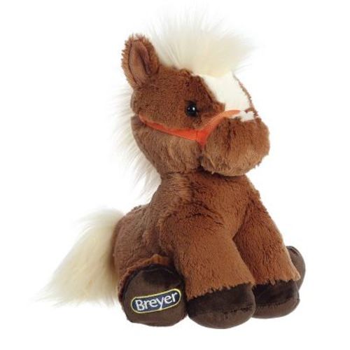 Aurora Medium Bridle Buddies Flaxen Horse Breyer Exquisite Stuffed Animal Brown 11"