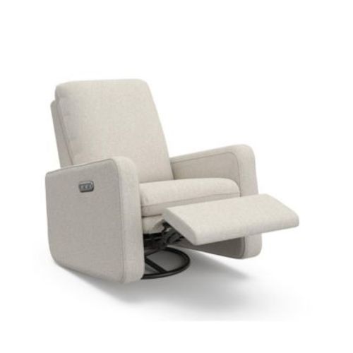 Teddi Power Recliner Swivel Glider (Dune Basketweave)