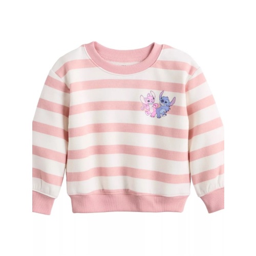 jumping beans - Pink and White Striped Sweatshirt - 2T