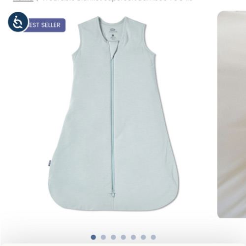 Calm Sage Wearable Blanket SuperSoft Bamboo Medium 1.5 TOG | HALO