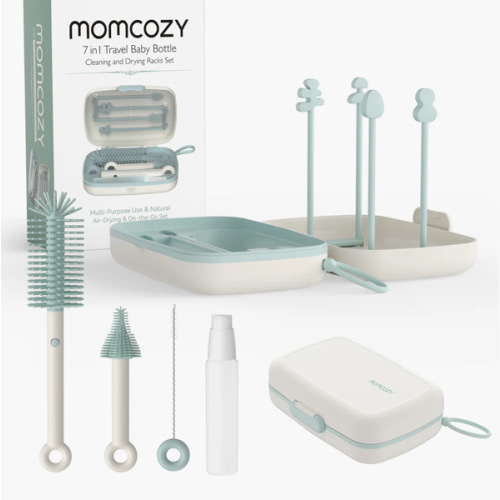 Momcozy Innovative Push-Press Design Bottle Brush Kit