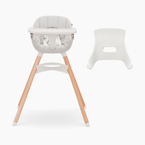 Lalo Infant to Toddler High Chair Bundle - Coconut, High Chair + Infant Insert