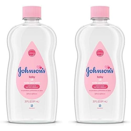 Johnson & Johnson SLC (Cosmetics) Baby Oil, 20 Fl Oz (Pack of 2)