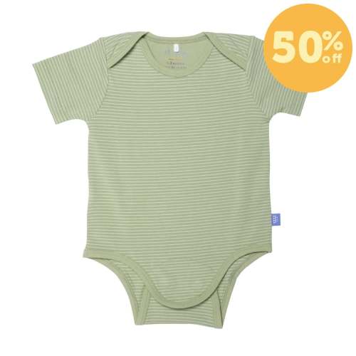green tea skinny stripe CloudStretch™ magnetic bodysuit – Magnetic Me
