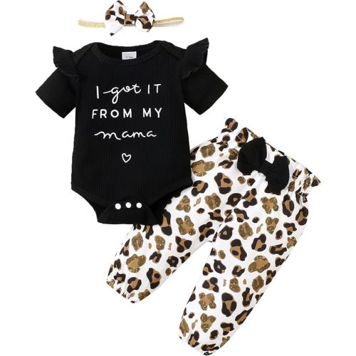OLLUISNEO Newborn Baby Girl Clothes Infant Outifts Long Sleeve Romper Floral Pant Set Fall Winter Baby Girl Clothes