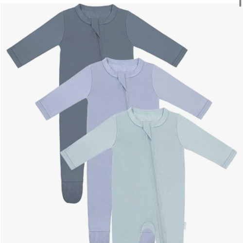 Unisex Baby Footies Pajamas,Rayon Derived From Bamboo,Buttery Soft Sleep 'N Play PJs,2-Way Zipper Closure,0-18 Months