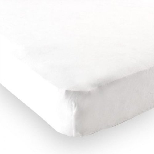 Luvable Friends Baby Fitted Crib Sheet, White Solid, One Size