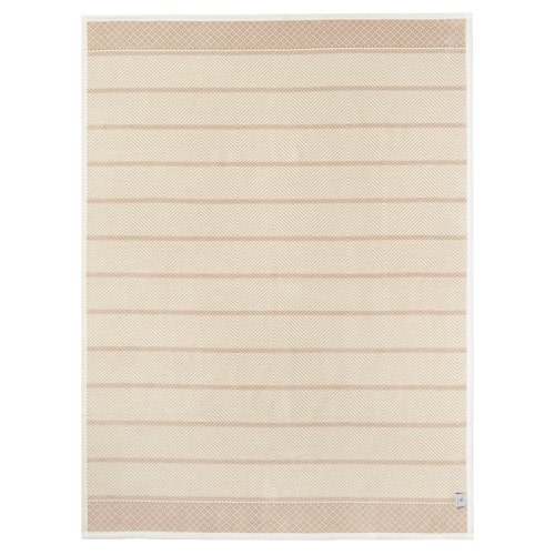 Old Port Herringbone Beige Blanket