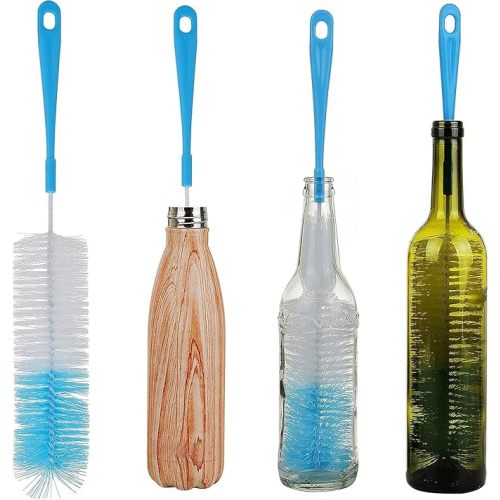 ALINK 17 inch Extra Long Bottle Cleaning Brush Cleaner for Washing Narrow Neck Beer/Wine/Thermos, Brewing Bottles, Hummingbird Feeder