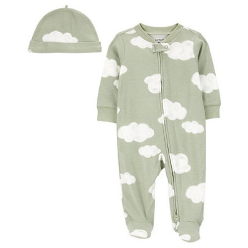 Baby Boys or Baby Girls Cloud Zip Up Sleep 9M