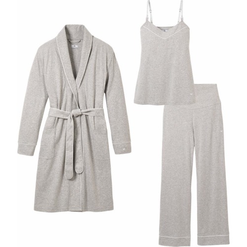 Maternity The Cozy 3-Piece Cotton Maternity Set, Heather Grey