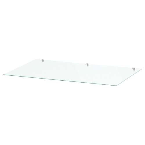 STORKLINTA Glass top - clear 27 1/2x18 7/8 "