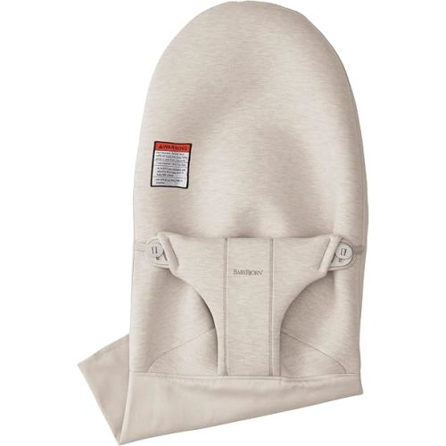 BabyBjörn Fabric Seat Bouncer Bliss, 3D-Jersey, Light Beige
