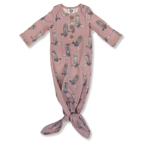 Dusty Rose Boots Sleep Gown – Cowkid Clothing Company