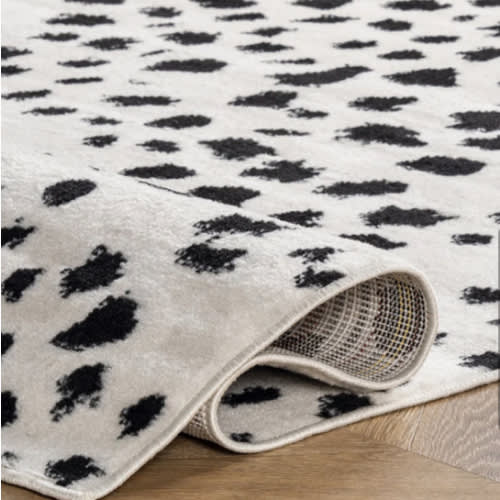 Dakota Fields Cheetah Print Performance Beige/Black Rug & Reviews | Wayfair