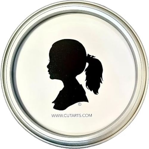 CUT ARTS Silver 10" Round Frame