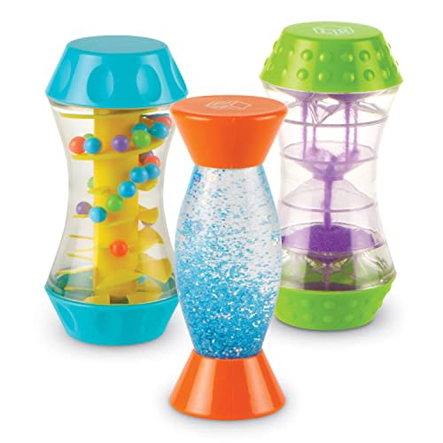 Learning Resources Sensory Trio Fidget Tubes - Creativity For Kids, Bottles For Toddler, Kids Travel Essentials Toys, Fine Motor Skills Gifts, Calm Down Corner Supplies, Bin Activities