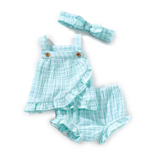 Little Me Baby Girls 3-12 Months Sleeveless Seersucker Gingham Dress