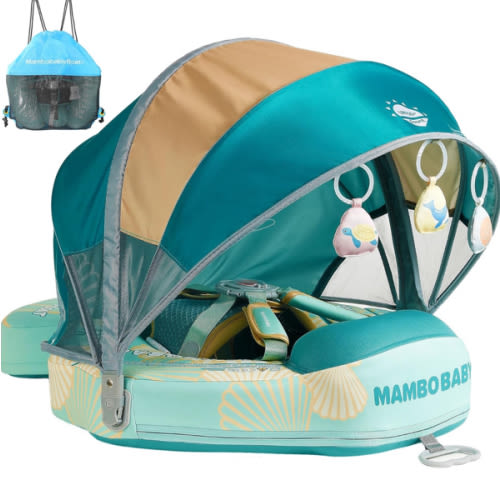 Mambobaby Float with Canopy and Tail Seashell