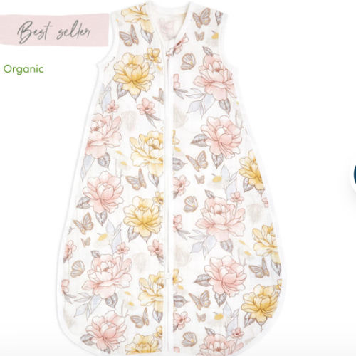 organic cotton light sleep sack TOG 1.0 earthly | aden + anais