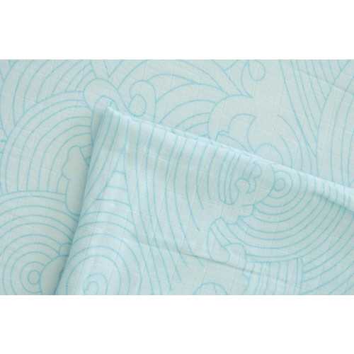 Crashing Sea Waves Organic Bamboo Blend Crib Sheet or Swaddle Blanket, Surfer Nursery, Ocean Nursery Theme, Japanese Inspired Waves