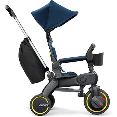 Doona Liki Trike S3, Royal Blue - 5-in-1 Compact, Foldable Tricycle - Suitable for Toddlers 10 to 36 Months