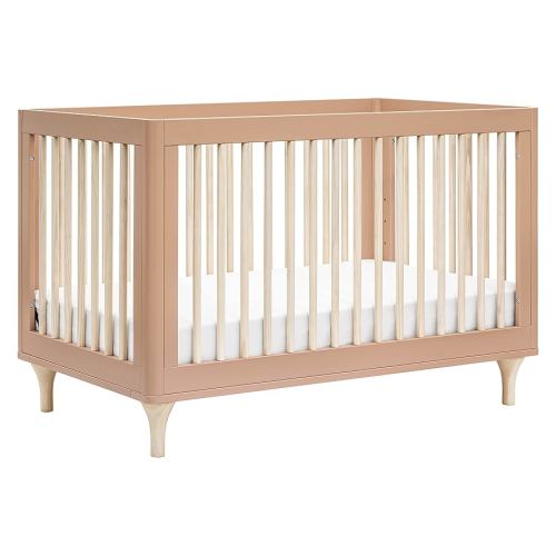 Babyletto Lolly 3-in-1 Convertible Baby Crib - GREENGUARD Gold Certified Convertible Crib to Toddler Bed & Daybed - Wooden Baby Bed, 4 Adjustable Heights - Easy to Assemble - Canyon/Washed Natural