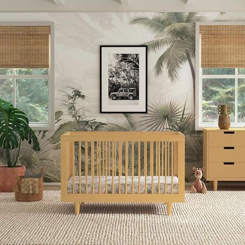 DaVinci Marley 3-in-1 Convertible Crib in Honey, Greenguard Gold Certified