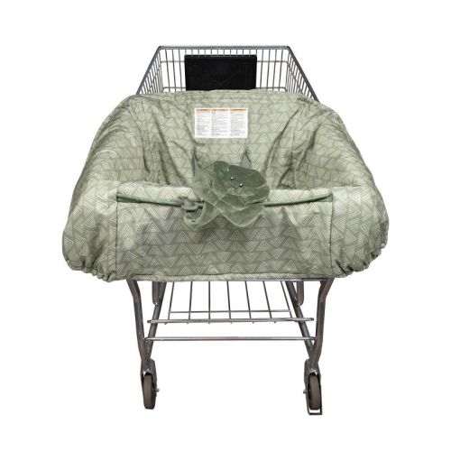 Boppy Shopping Cart Cover - Happy Green Leaf