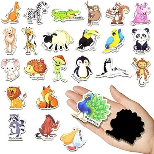42PCS Foam Fridge Magnets for Toddlers, Large Toddler Animal Magnets Toys, Fridge Magnets for Kids, Refrigerator Magnets for Kids, Magnets for Kids on Fridge, Baby Toddler Magnets for Refrigerator