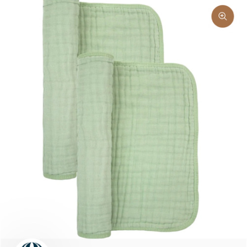 Cloud Muslin™ Burp Cloth 2 Pack - Sage