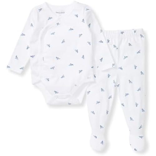 Burt's Bees Baby Unisex Bodysuit and Pant Set, 100% Organic Cotton