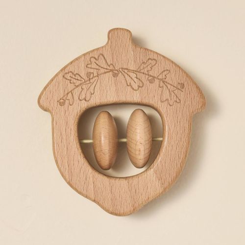Acorn Wooden Rattle