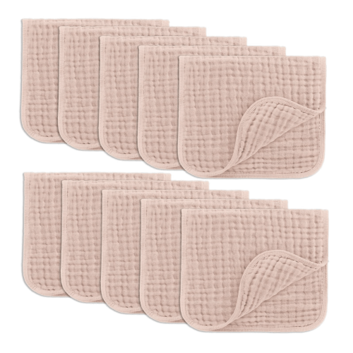 Comfy Cubs Burp Cloths - Blush
