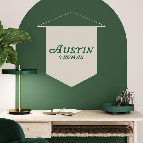 Masters Golf Art Nursery Wall Custom Name Pennant Golf Baby Gift Golf Nursery Decor Boy Hanging Pennant Custom Banner Name Sign Golf Gift