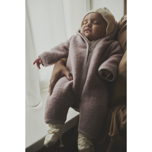 Baby Bonnet In Soft Alpaca Wool, Off White - HutteliHut | Maisonette