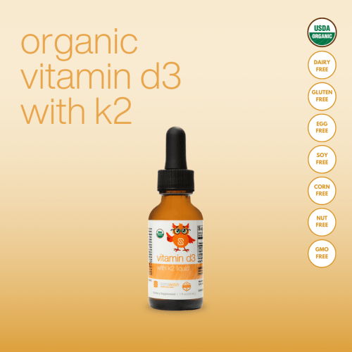 Organic Liquid Vitamin D3 with K2 | Vitamin D Drops | Serawise