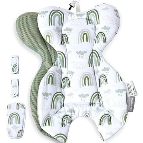 Infant Insert Compatible with 4moms RockaRoo and MamaRoo Multi-Motion Baby Swing for Newborn,Soft & Cool Mesh Fabric, Reversible Design,Newborn Insert with Head and Body Support,Machine Washable