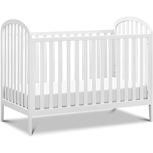 Davinci Beau 3-in-1 Convertible Crib in White, GREENGUARD Gold Certified, Easy Assembly